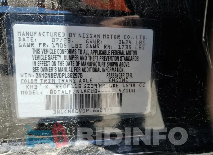 3N1CN8EV0PL862975 Photo# 13