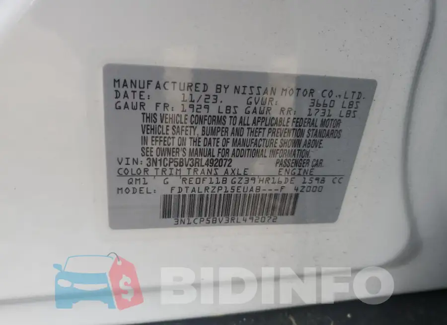 3N1CP5BV3RL492072 Photo# 12