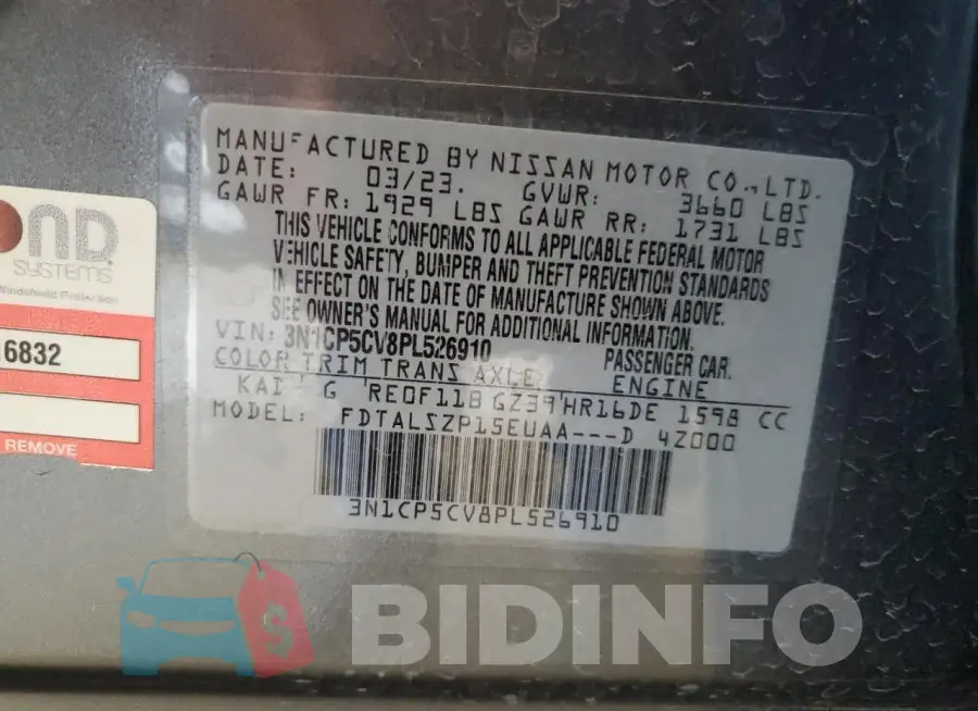 3N1CP5CV8PL526910 Photo# 14