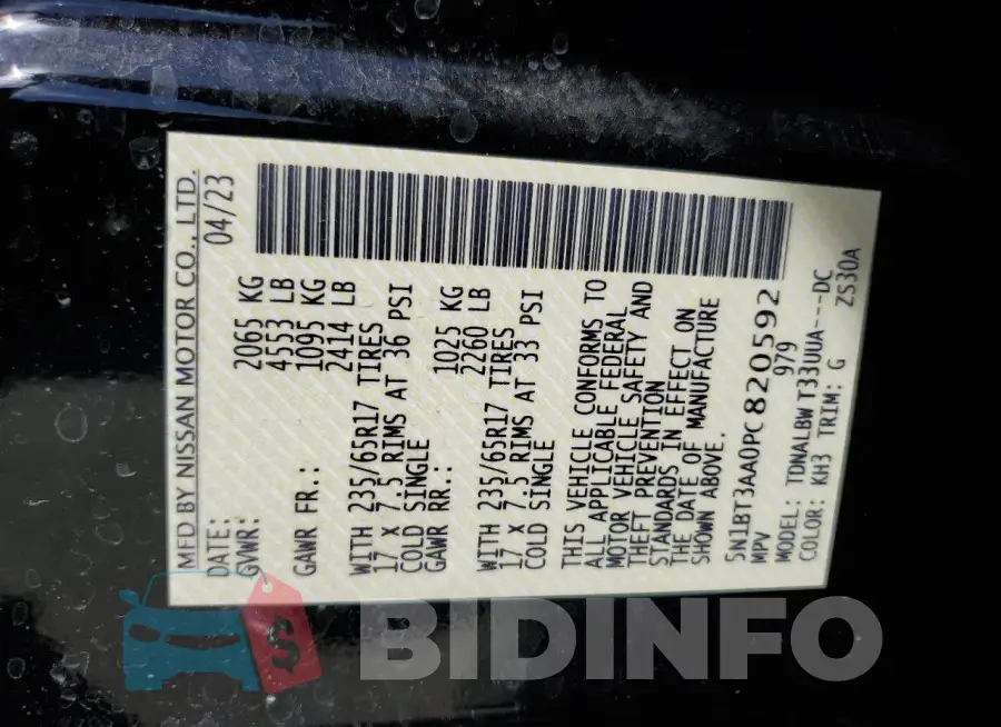5N1BT3AA0PC820592 Photo# 13