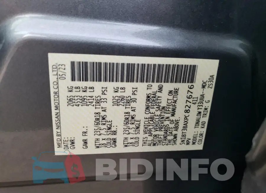 5N1BT3BAXPC827676 Photo# 13