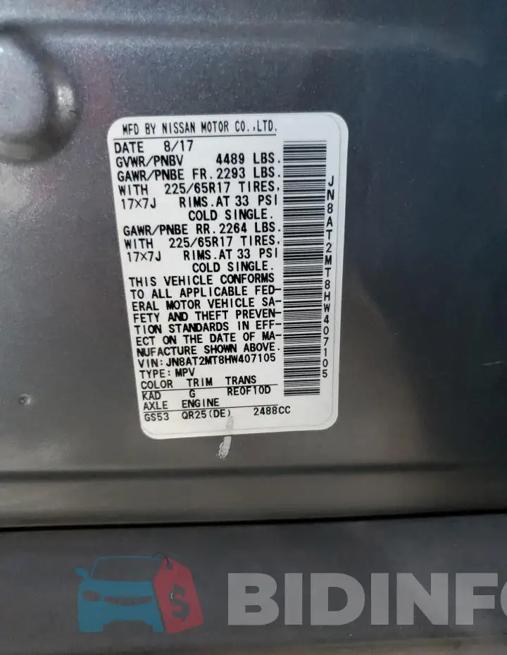 JN8AT2MT8HW407105 Photo# 12