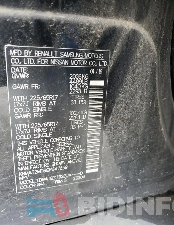 KNMAT2MT6GP647659 Photo# 14