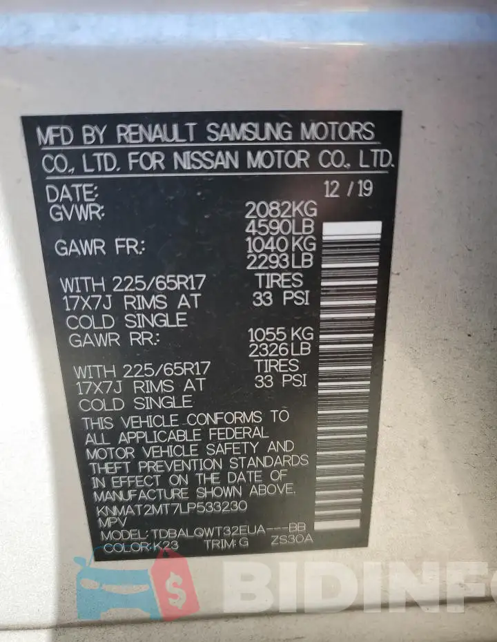 KNMAT2MT7LP533230 Photo# 13