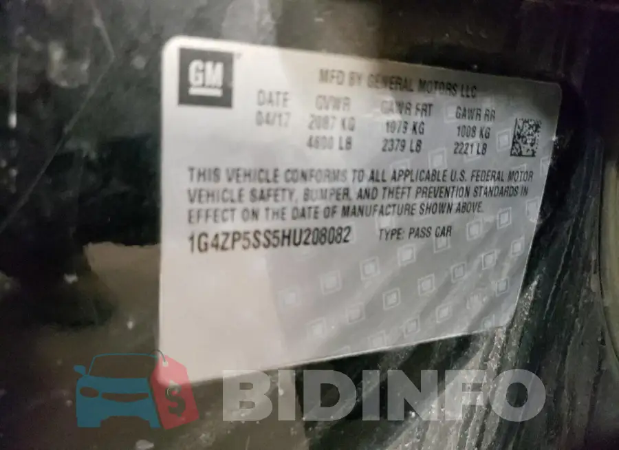 1G4ZP5SS5HU208082 Photo# 12