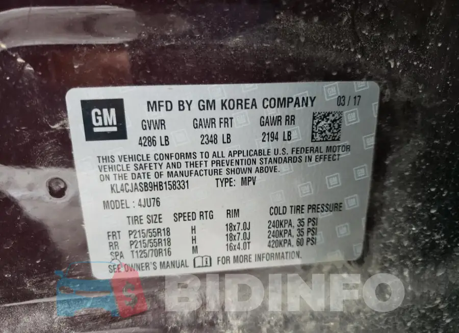 KL4CJASB9HB158331 Photo# 13