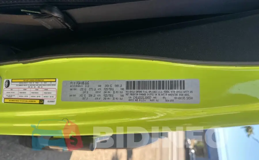 1C4BJWDG2GL320557 Photo# 10