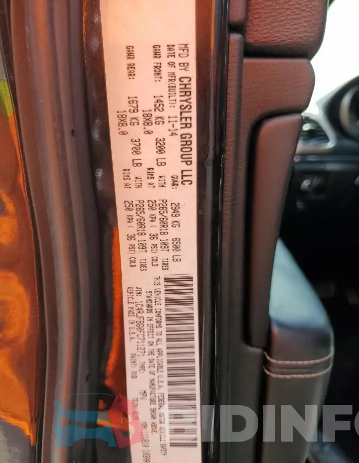 1C4RJFBG0FC711271 Photo# 13