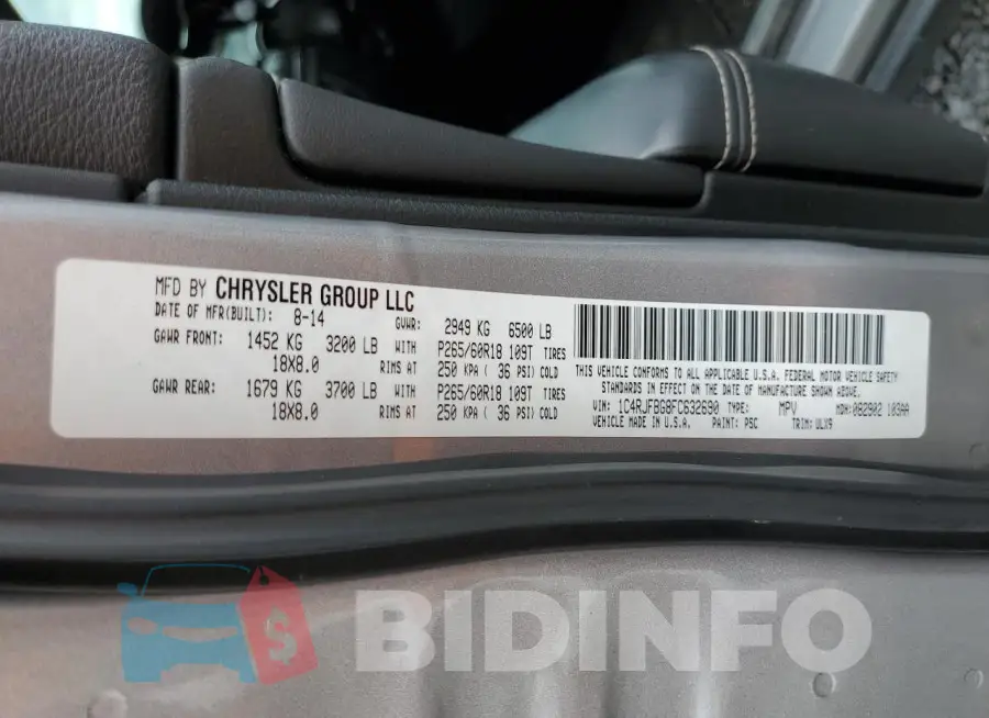 1C4RJFBG8FC632690 Photo# 13