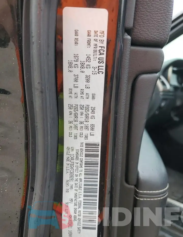 1C4RJFBGXFC828291 Photo# 12