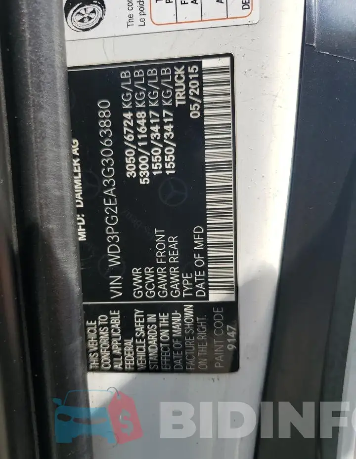 WD3PG2EA3G3063880 Photo# 12