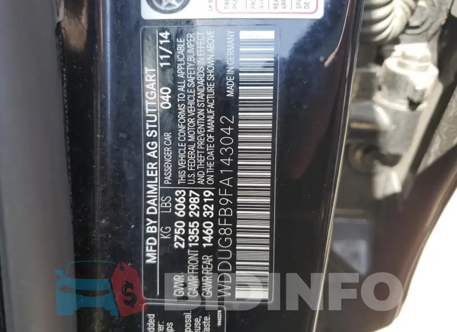 WDDUG8FB9FA143042 Photo# 13
