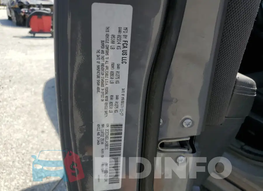 2C3CDXBG1JH188131 Photo# 12