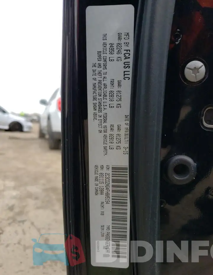 2C3CDZAG4FH805154 Photo# 12