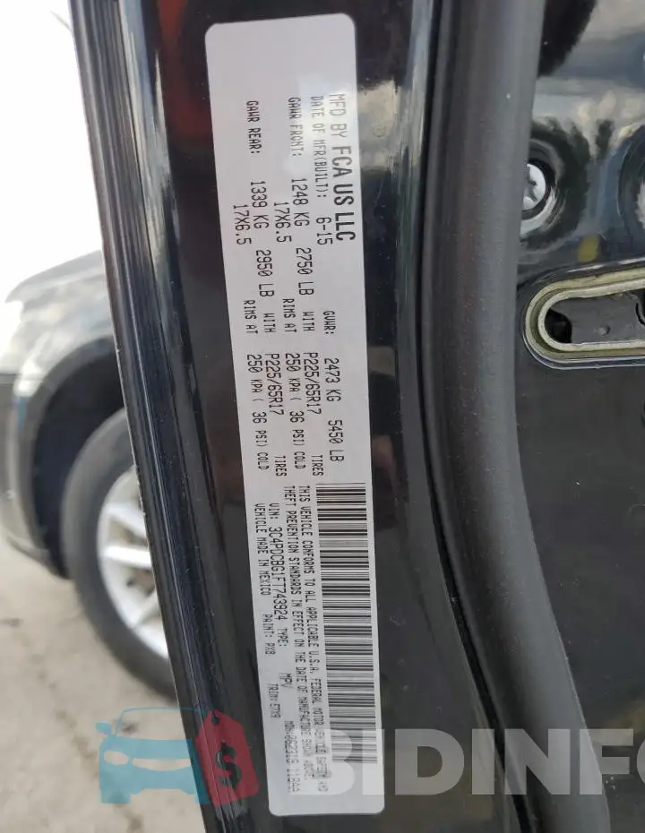 3C4PDCBG1FT743924 Photo# 13