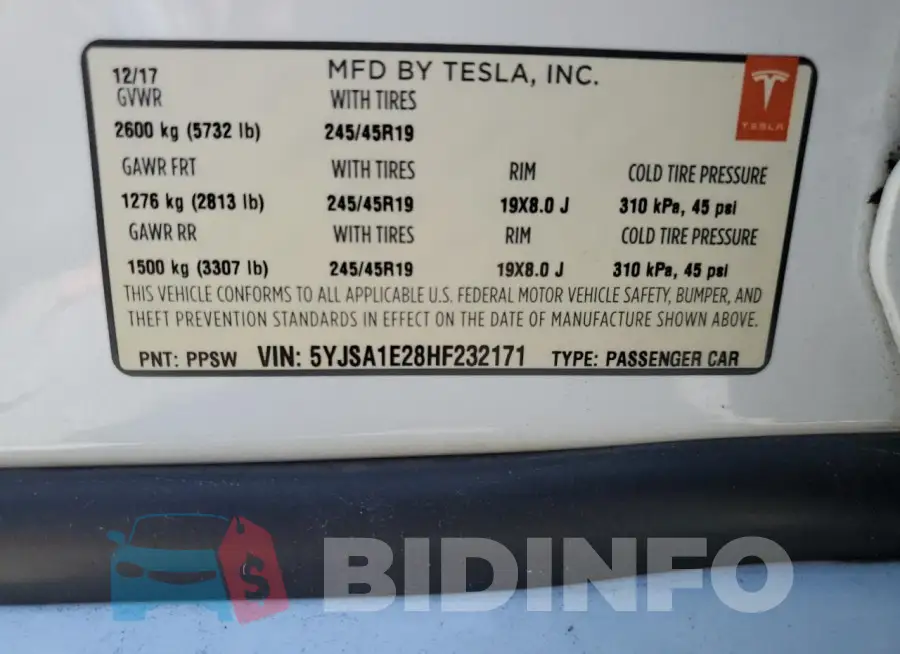 5YJSA1E28HF232171 Photo# 13