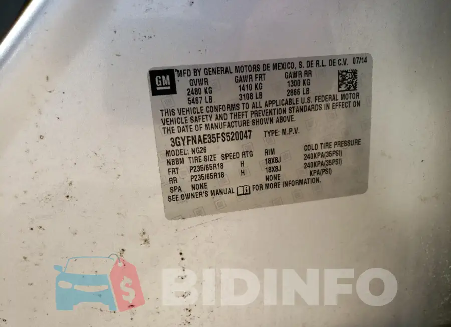 3GYFNAE35FS520047 Photo# 13