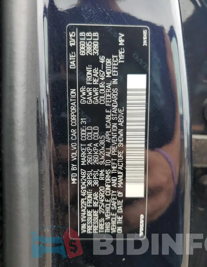 YV4A22PL4G1042487 Photo# 13