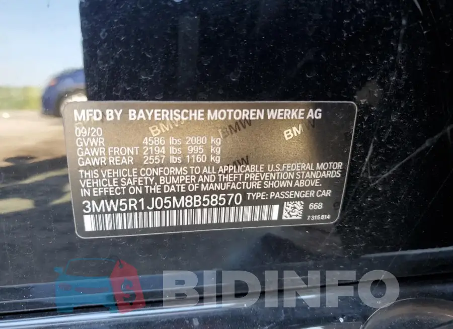 3MW5R1J05M8B58570 Photo# 12