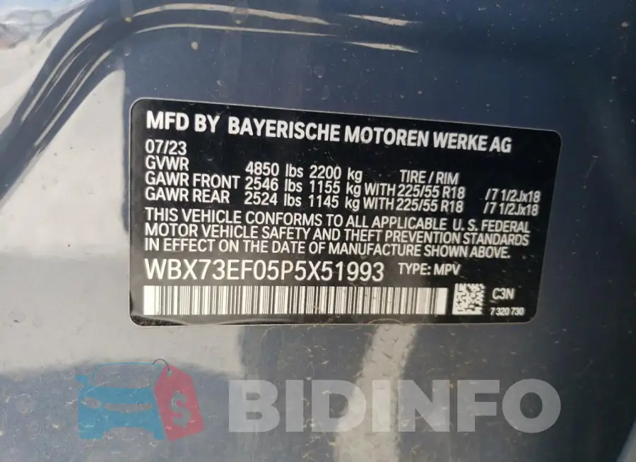 WBX73EF05P5X51993 Photo# 13
