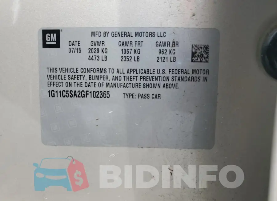 1G11C5SA2GF102365 Photo# 12
