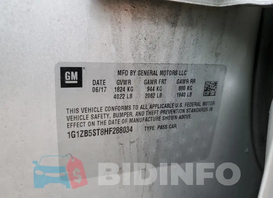 1G1ZB5ST8HF288034 Photo# 12