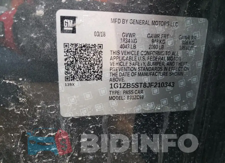 1G1ZB5ST8JF210343 Photo# 12