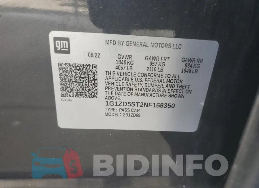 1G1ZD5ST2NF168350 Photo# 12