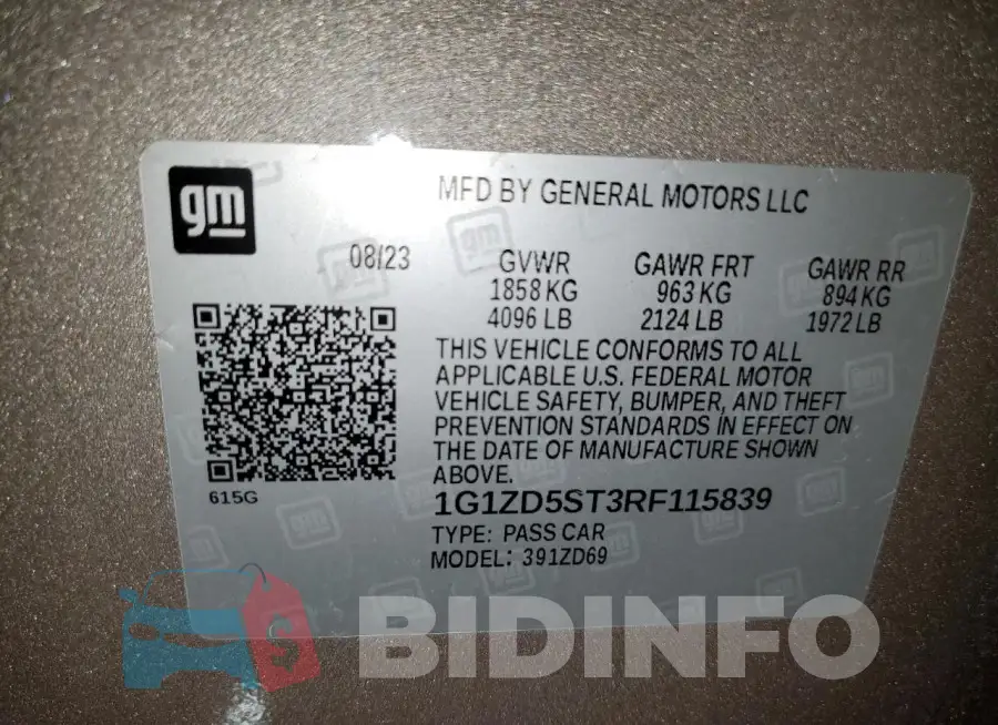1G1ZD5ST3RF115839 Photo# 12