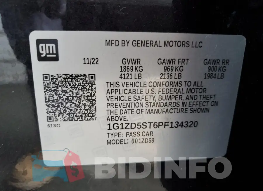 1G1ZD5ST6PF134320 Photo# 12