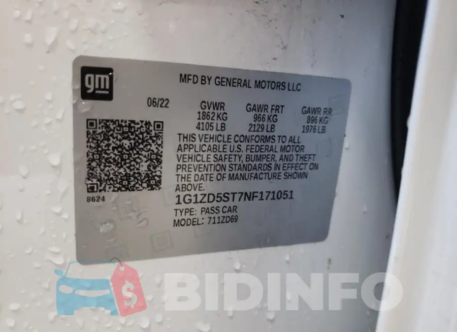 1G1ZD5ST7NF171051 Photo# 12