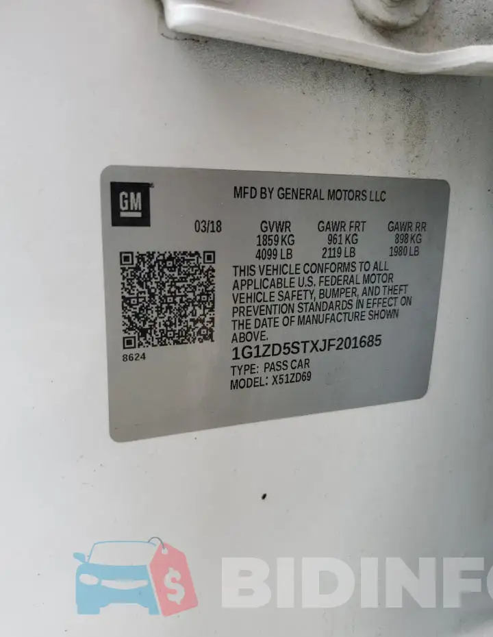 1G1ZD5STXJF201685 Photo# 12