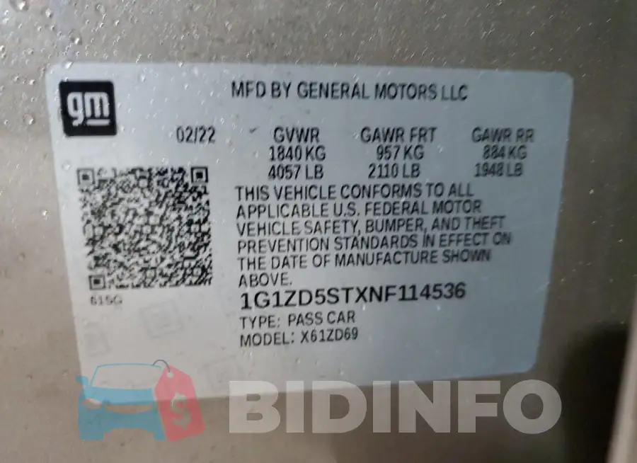 1G1ZD5STXNF114536 Photo# 13