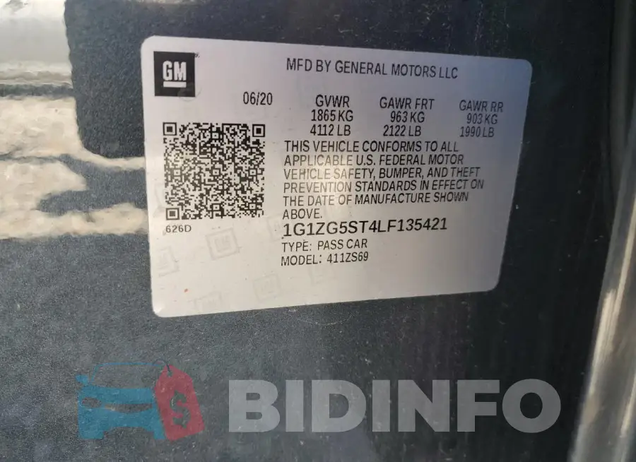 1G1ZG5ST4LF135421 Photo# 12