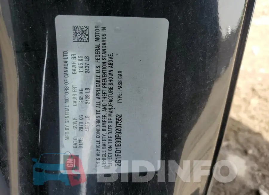 2G1FD1E30F9207552 Photo# 13