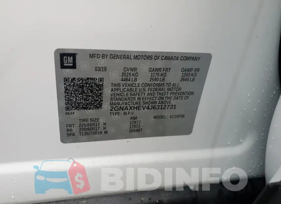 2GNAXHEV4J6312731 Photo# 12