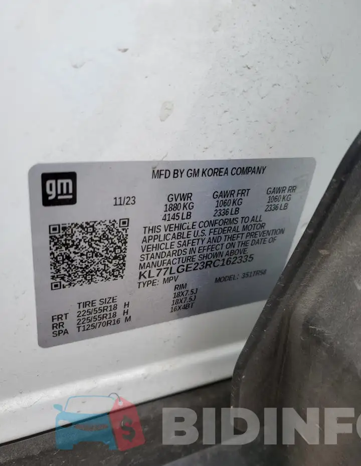 KL77LGE23RC162335 Photo# 14