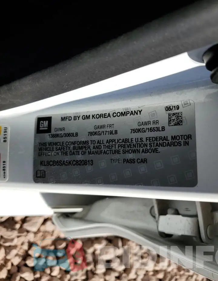 KL8CB6SA5KC820813 Photo# 12
