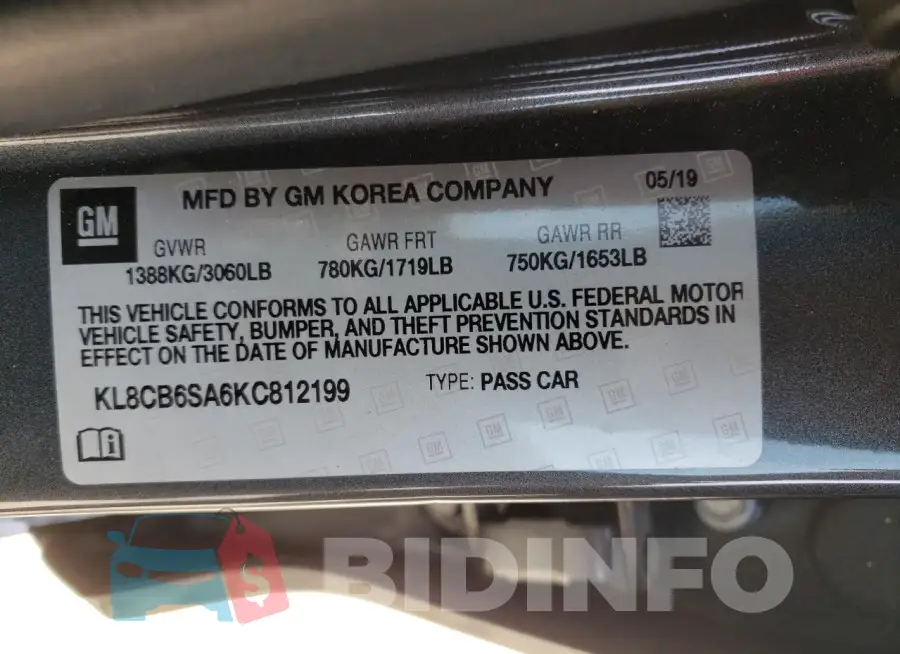 KL8CB6SA6KC812199 Photo# 13