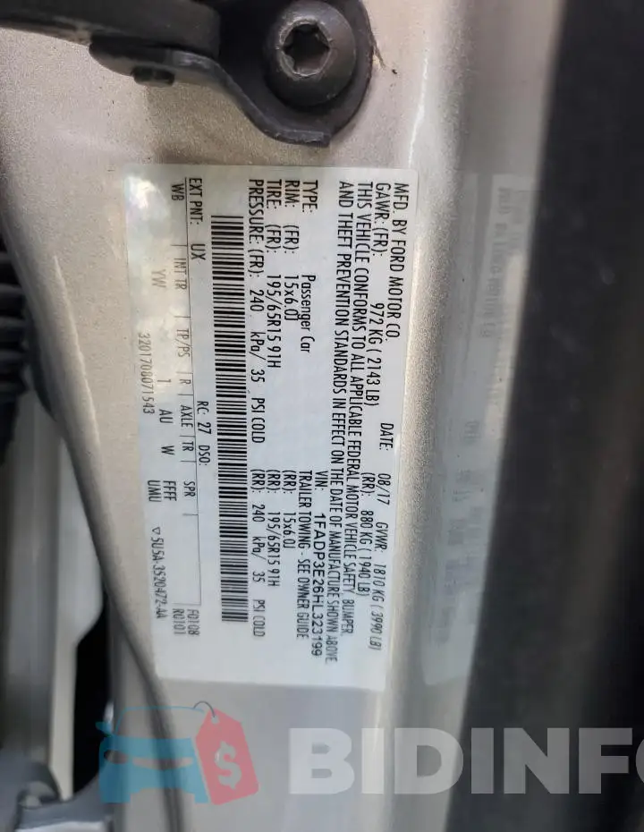 1FADP3E26HL323199 Photo# 12