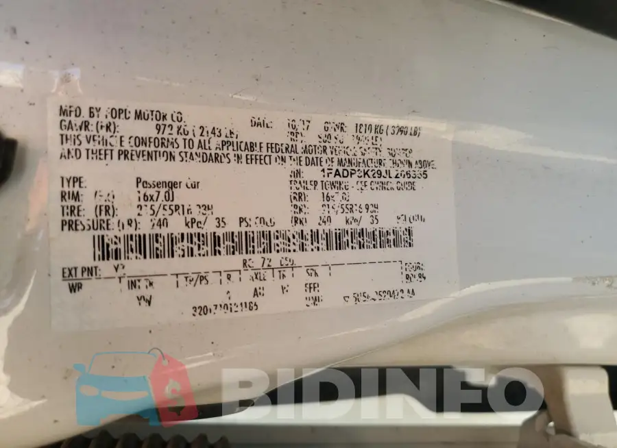 1FADP3K29JL206355 Photo# 12