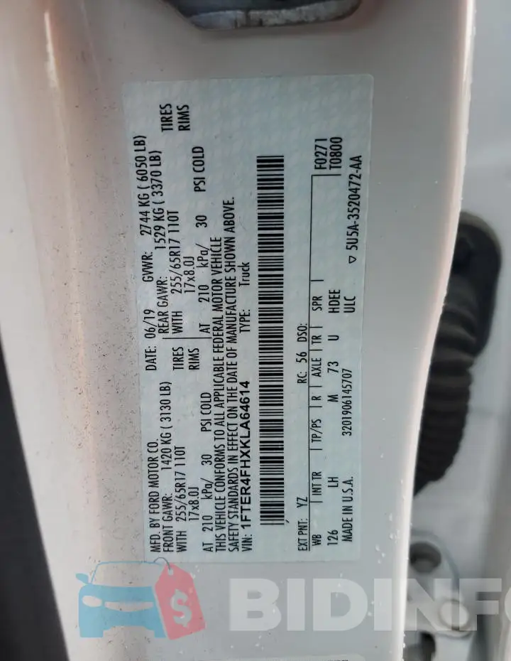 1FTER4FHXKLA64614 Photo# 13