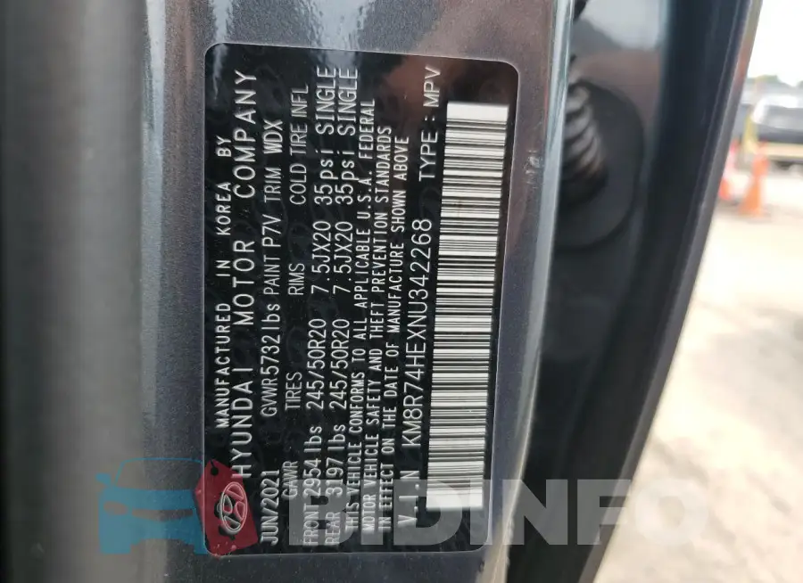 KM8R74HEXNU342268 Photo# 14