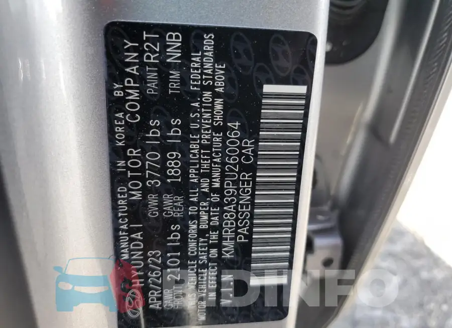 KMHRB8A39PU260064 Photo# 12