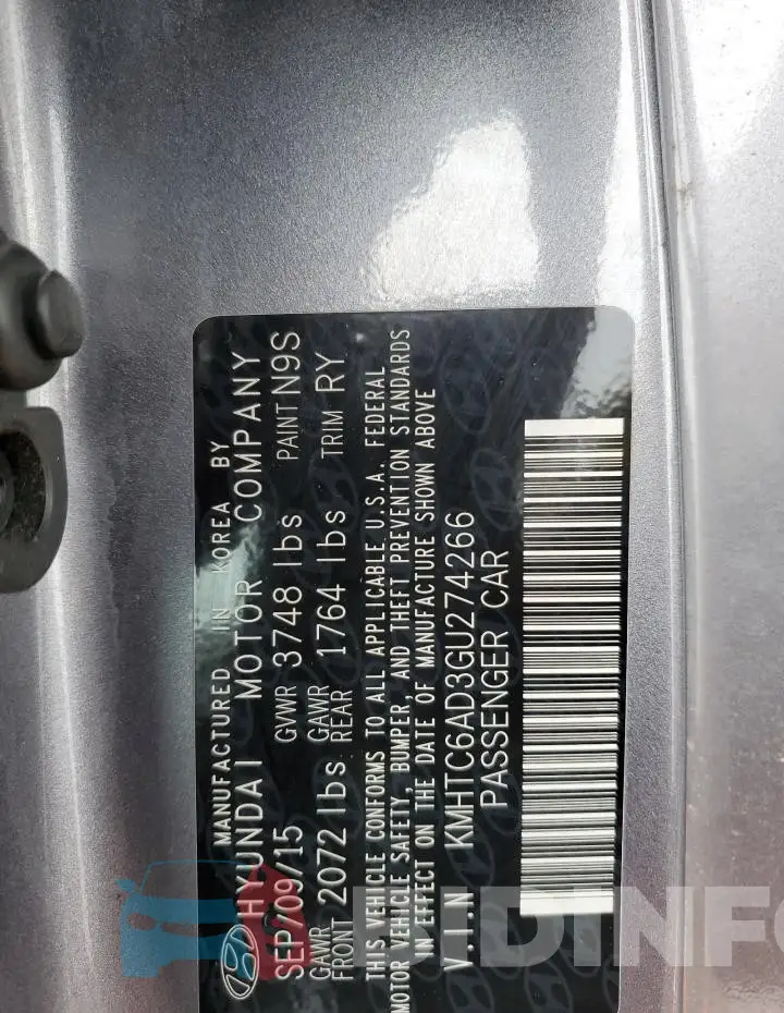 KMHTC6AD3GU274266 Photo# 12