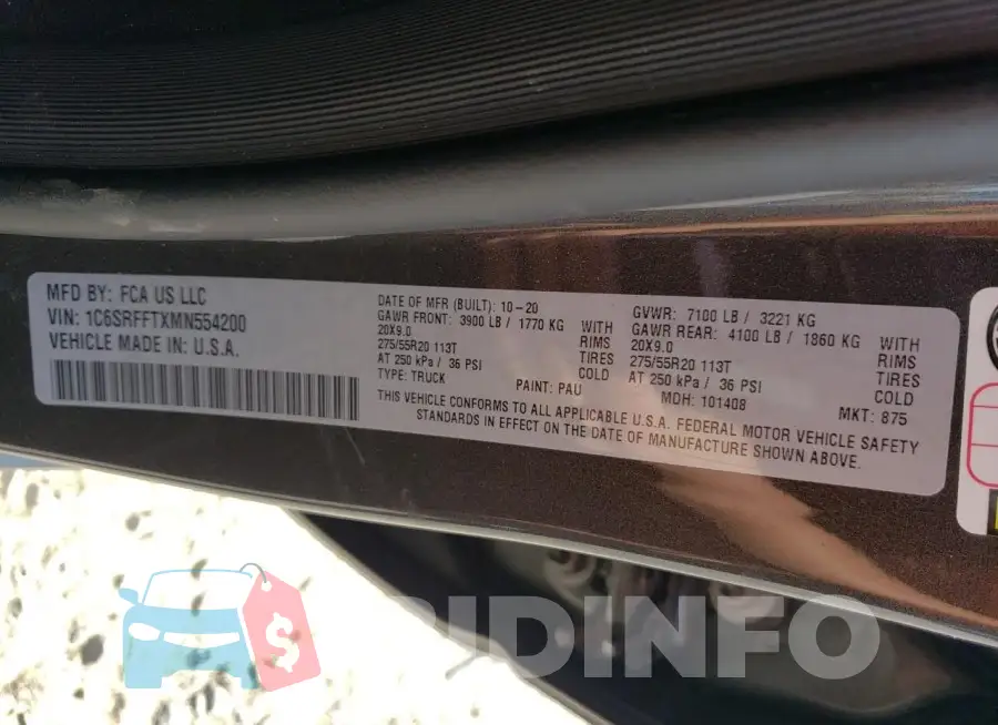 1C6SRFFTXMN554200 Photo# 12