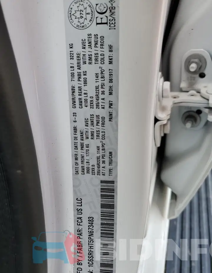 1C6SRFHT5PN673483 Photo# 12