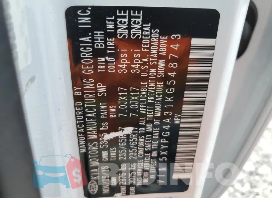 5XYPG4A31KG548743 Photo# 14