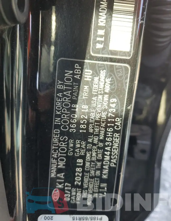 KNADM4A36H6117349 Photo# 12