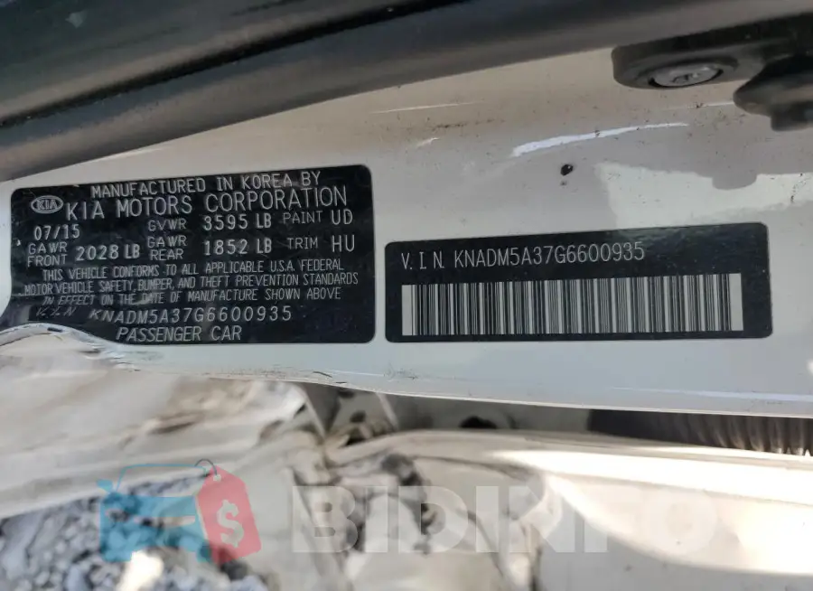 KNADM5A37G6600935 Photo# 12